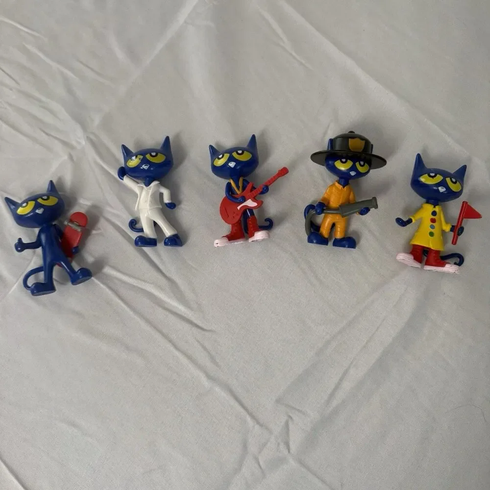 Pete The Cat Action Figures Toy Lot Of 5 Bundle